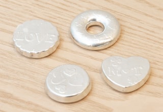 錫100％製の箸置